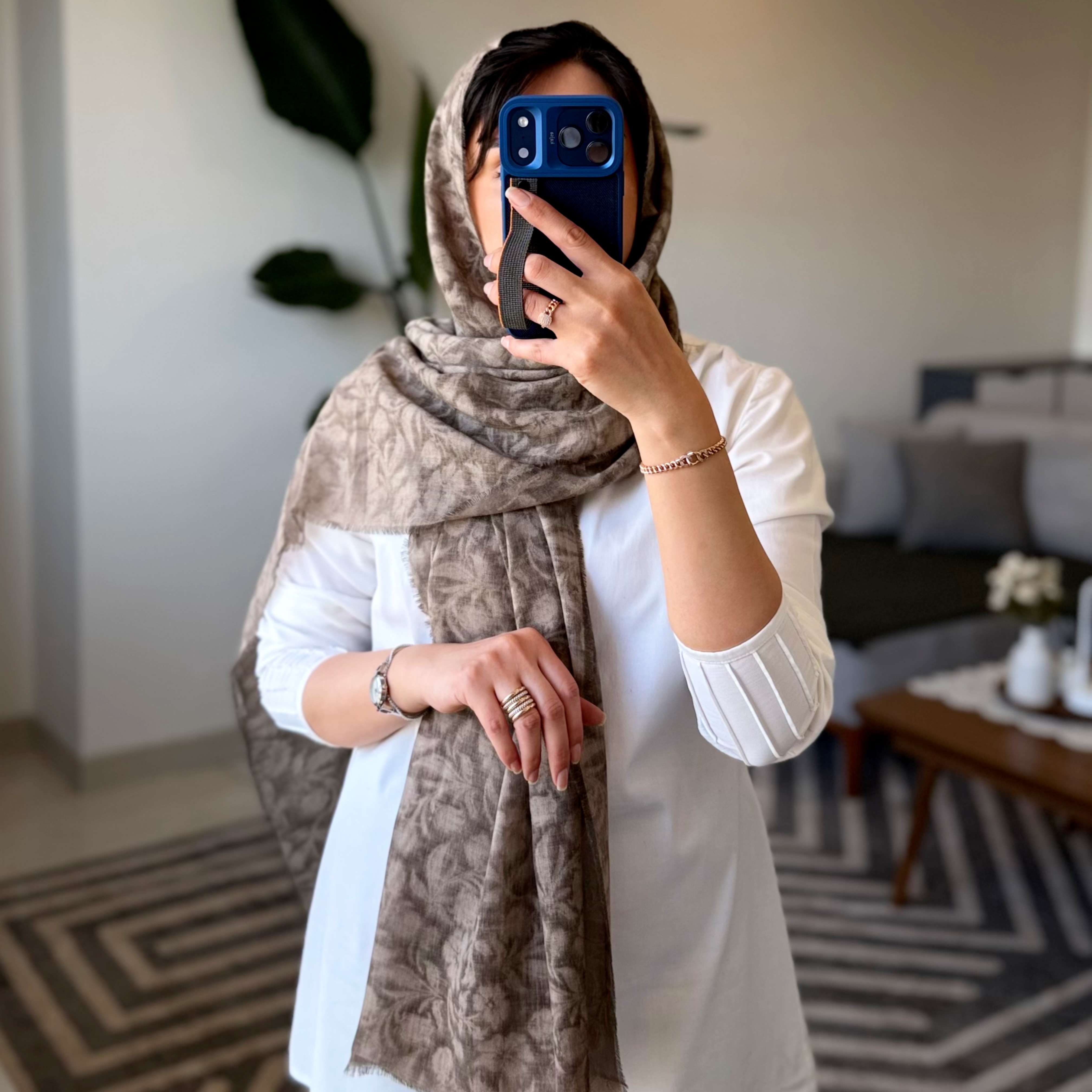 شال تابستانه طرح‌دار