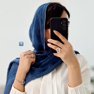 شال پلیسه چروک لبه زنجیر‌دوزی