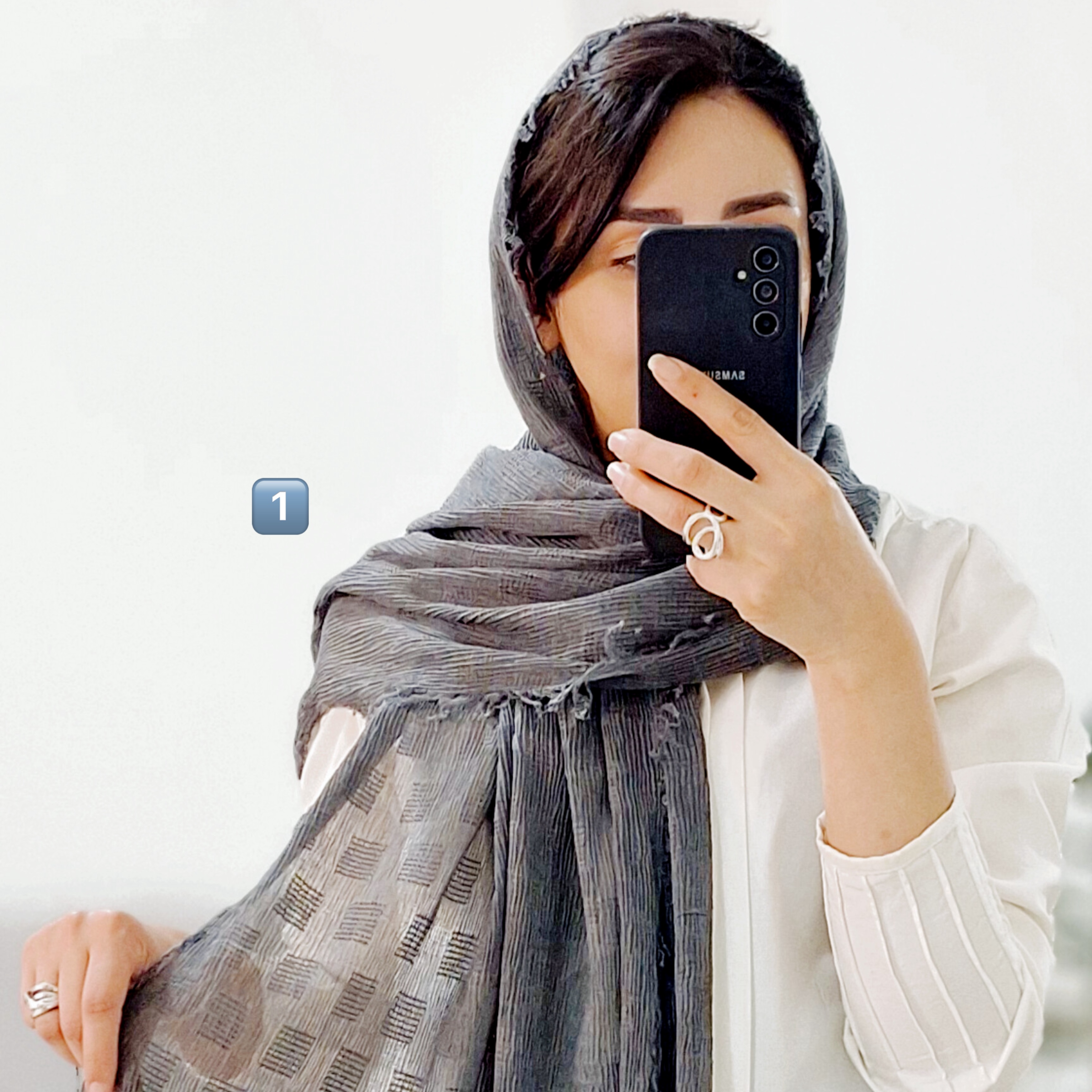 شال پلیسه مربعی