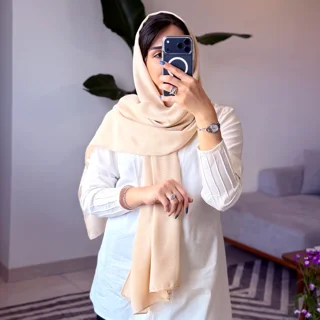 شال بهاره کرپ کنفی