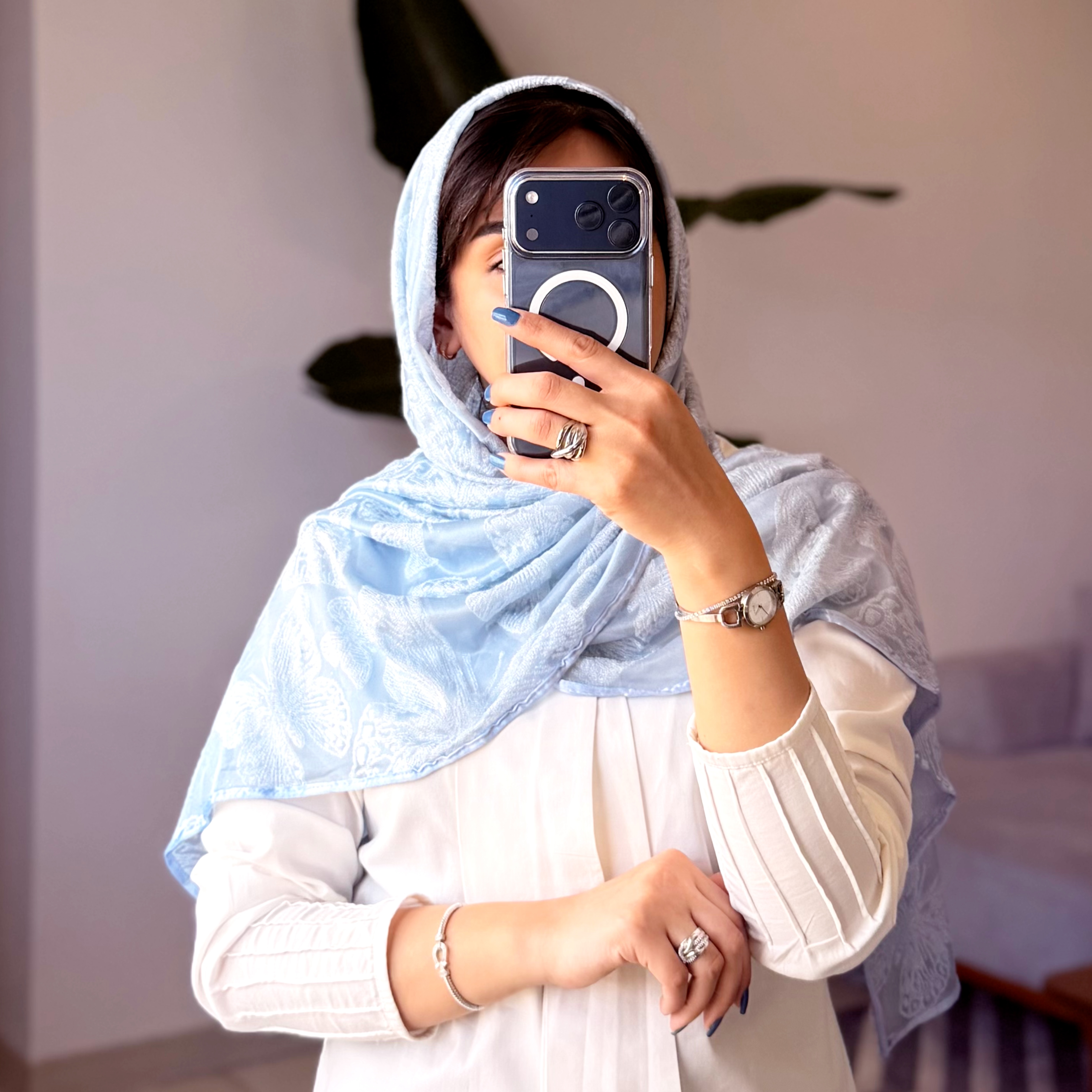 شال پروانه ای مخمل کوب